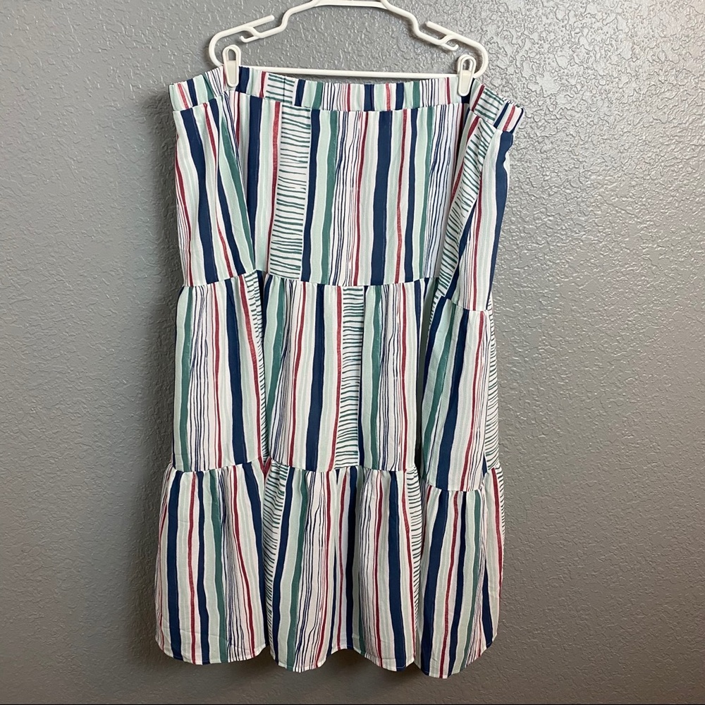 LANE BRYANT MULTI-COLORED STRIPPED SKIRT {26/28}